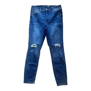 Old Navy High-Rise Rockstar Super Skinny‎ Jeans Women’s Size 8 Distressed